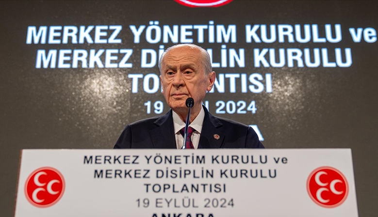 Bahçeli: Anayasanın ilk 4 maddesine şaşı bakanlar bizim için yok hükmündedir