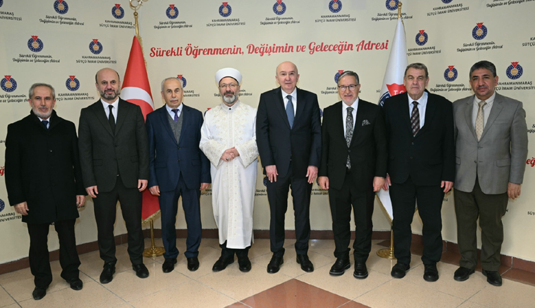 Ali Erbaş Rektör Alptekin Yasım’ı Ziyaret Etti